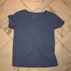 J-Crew Scoop Neck Pocket Tee
